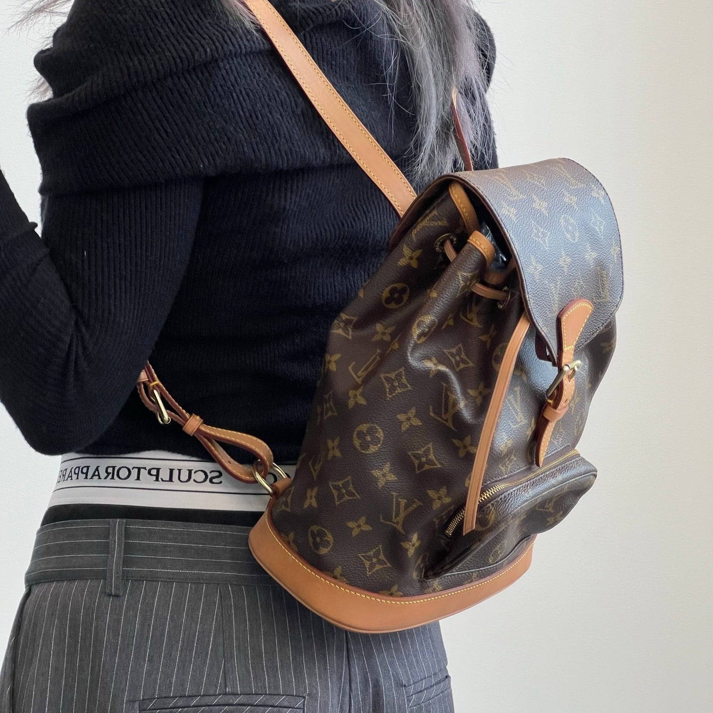 Louis Vuitton Monogram Montsouris MM Backpack [Used]