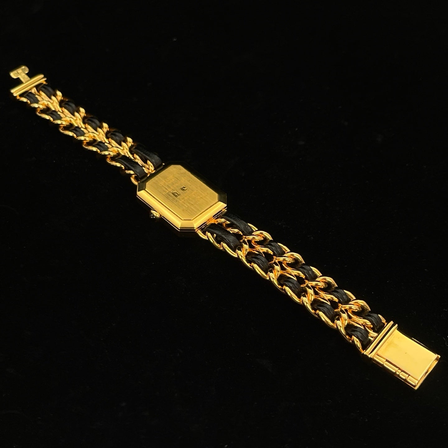 Chanel Première Black and Gold M Size Watch [Used]