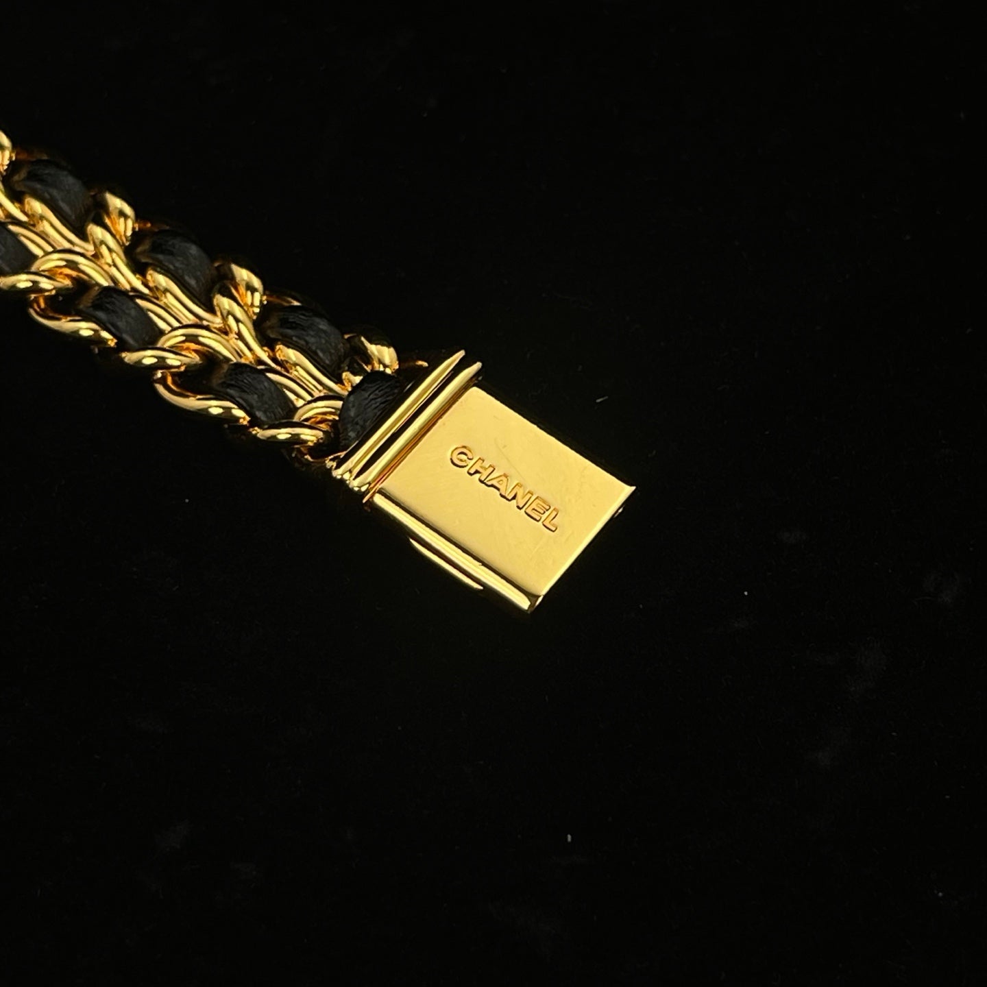 Chanel Première Black and Gold M Size Watch [Used]