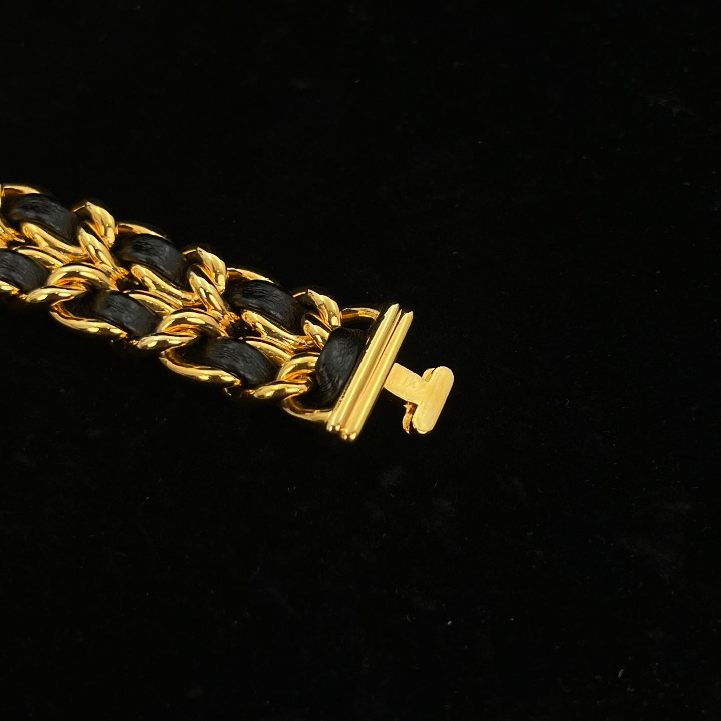 Chanel Première Black and Gold M Size Watch [Used]