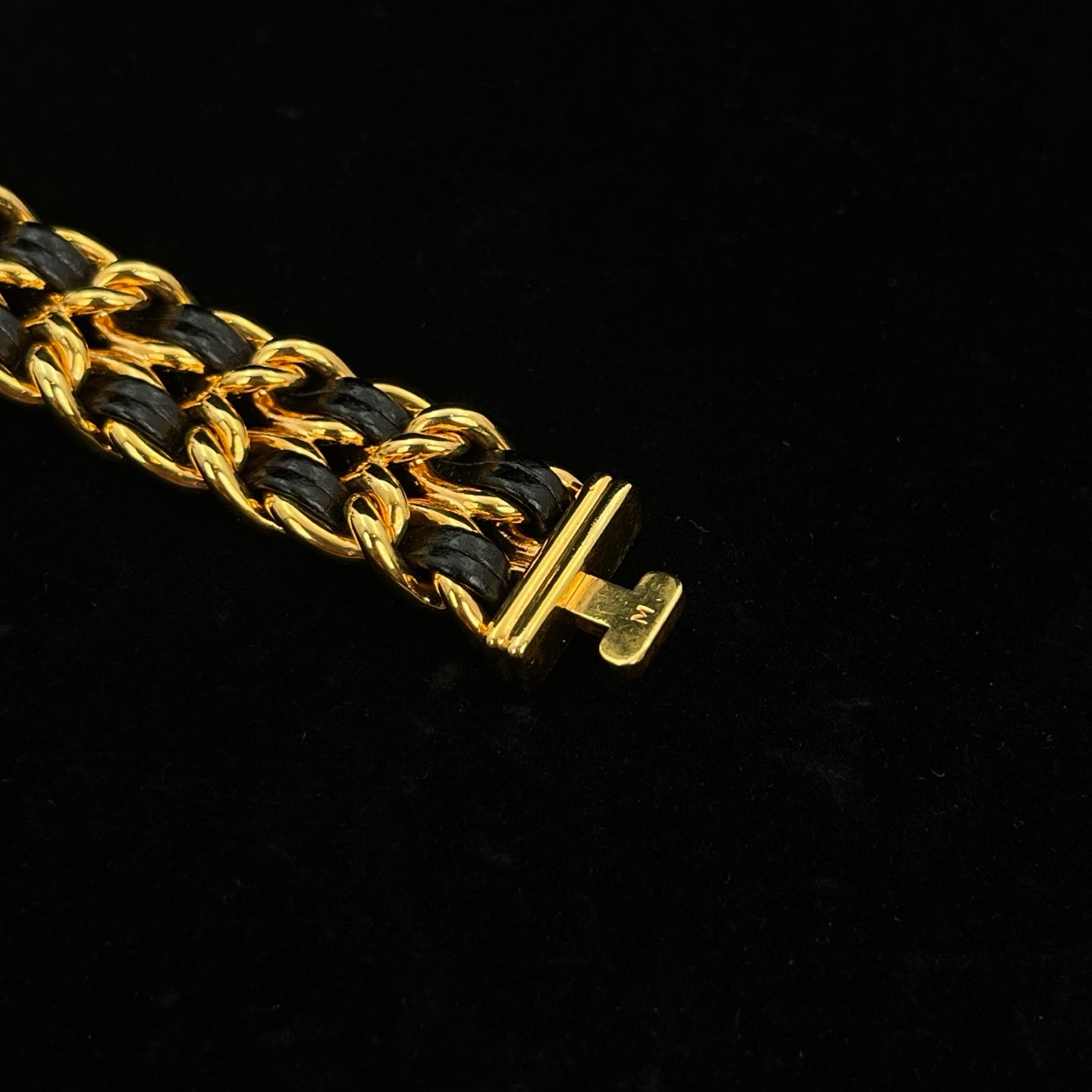 Chanel Première Black and Gold M Size Watch [Used]