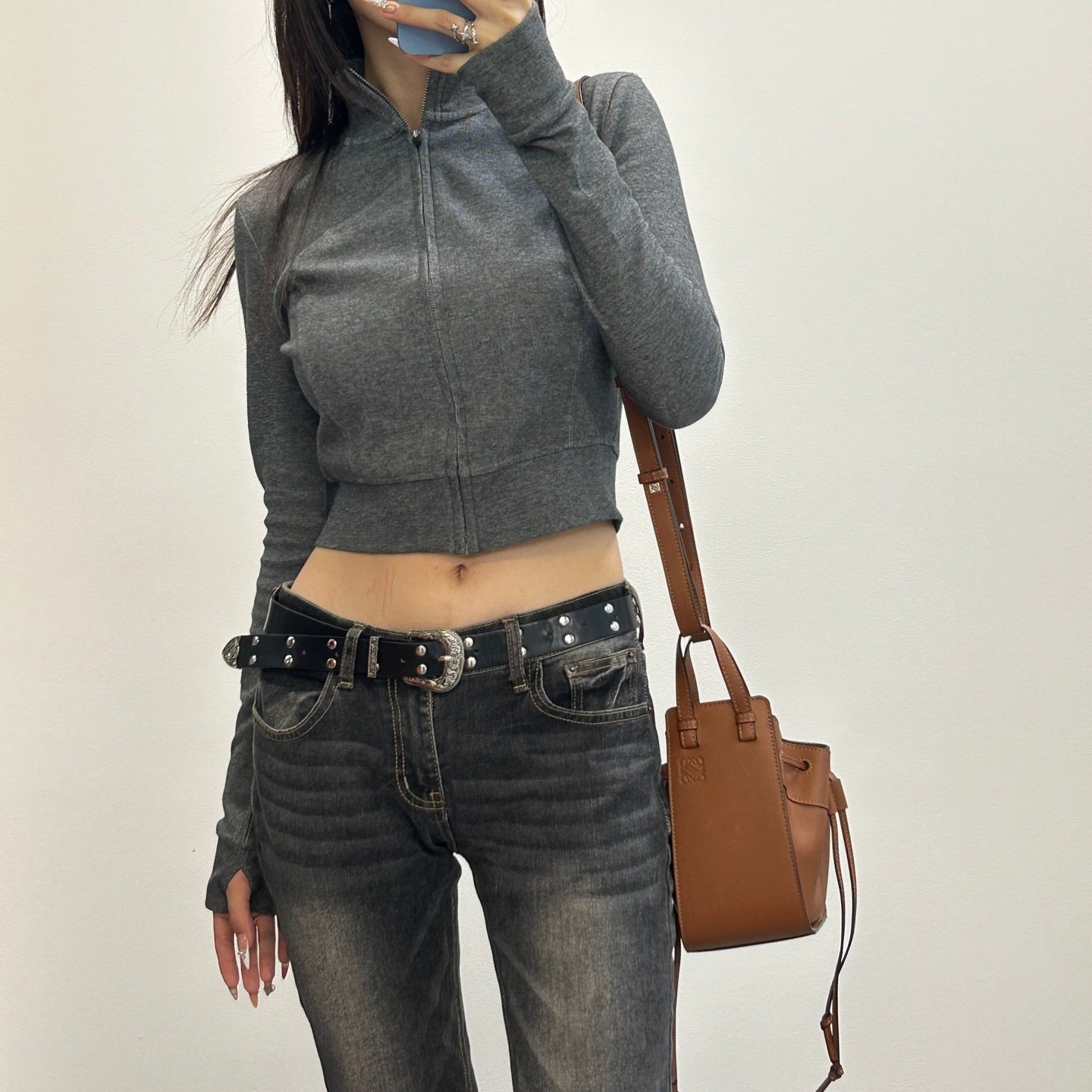Loewe Hammock Mini Caramel Leather Shoulder Crossbody Bag [Used]