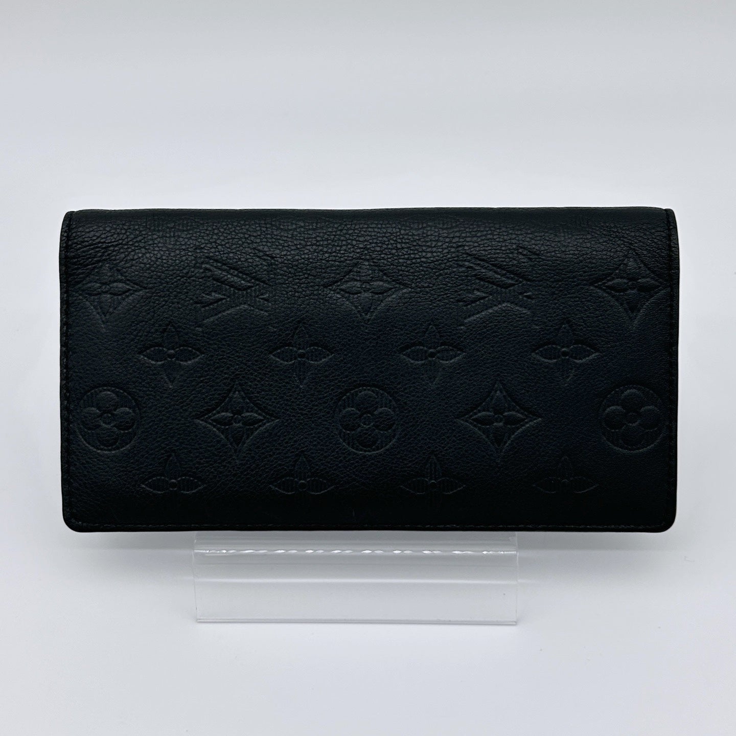 Louis Vuitton Black Monogram Empreinte Leather Long Wallet [Used]