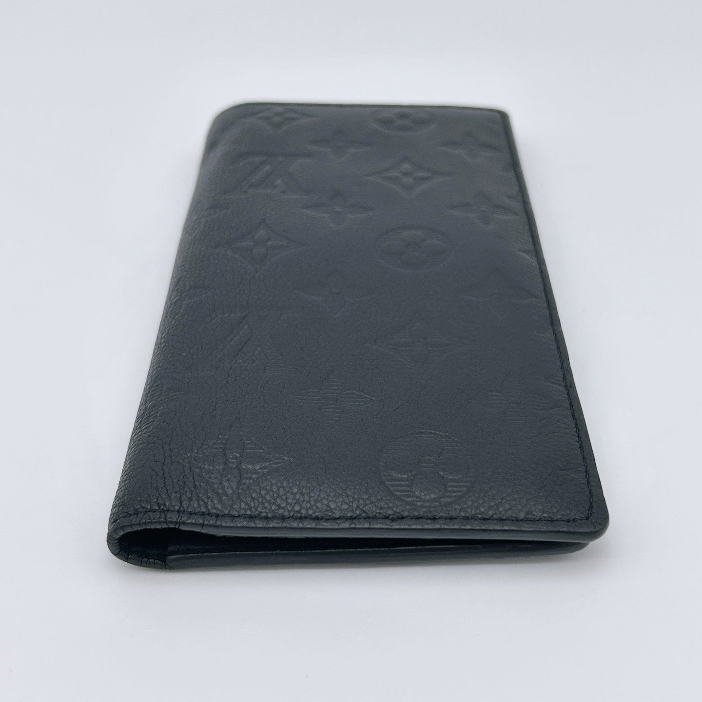 Louis Vuitton Black Monogram Empreinte Leather Long Wallet [Used]