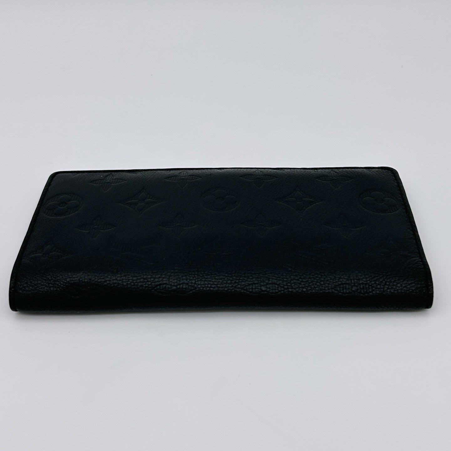 Louis Vuitton Black Monogram Empreinte Leather Long Wallet [Used]