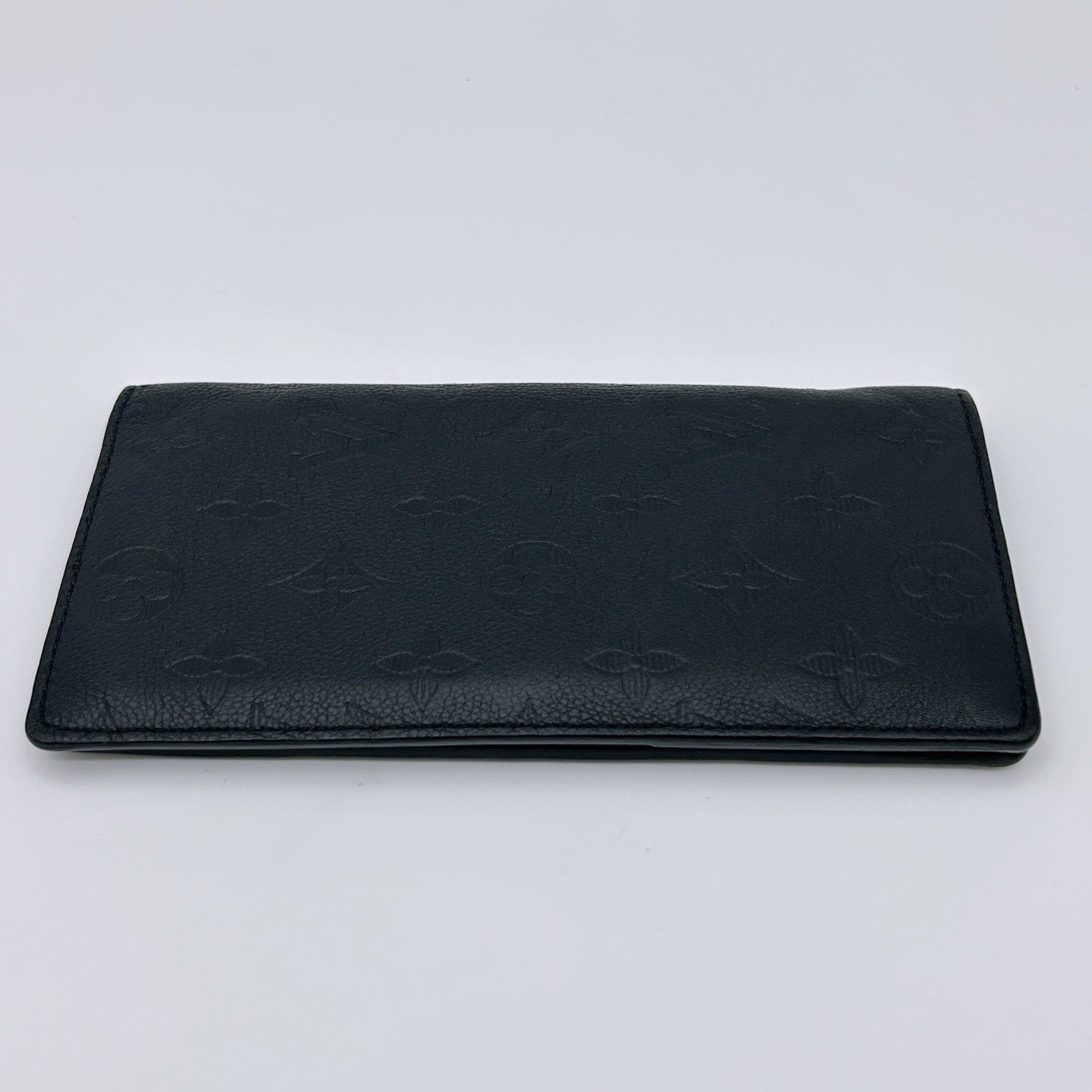 Louis Vuitton Black Monogram Empreinte Leather Long Wallet [Used]