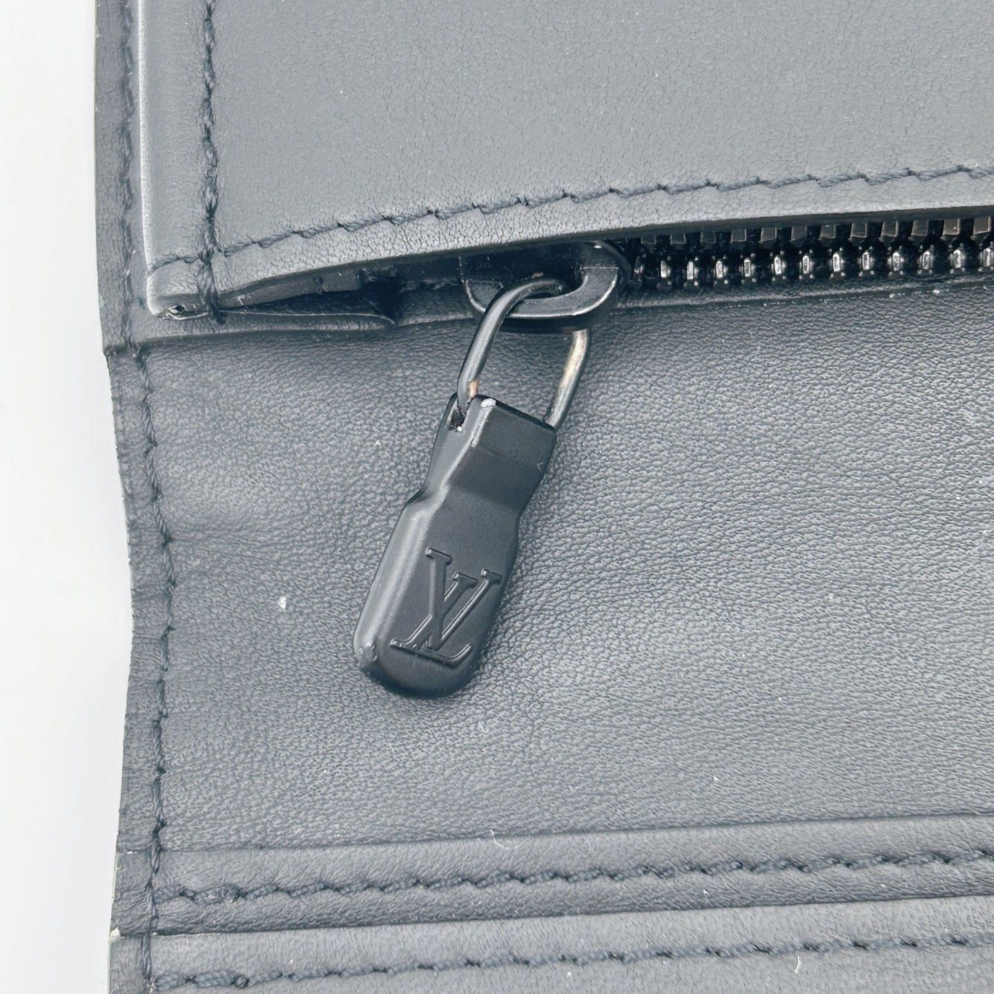 Louis Vuitton Black Monogram Empreinte Leather Long Wallet [Used]