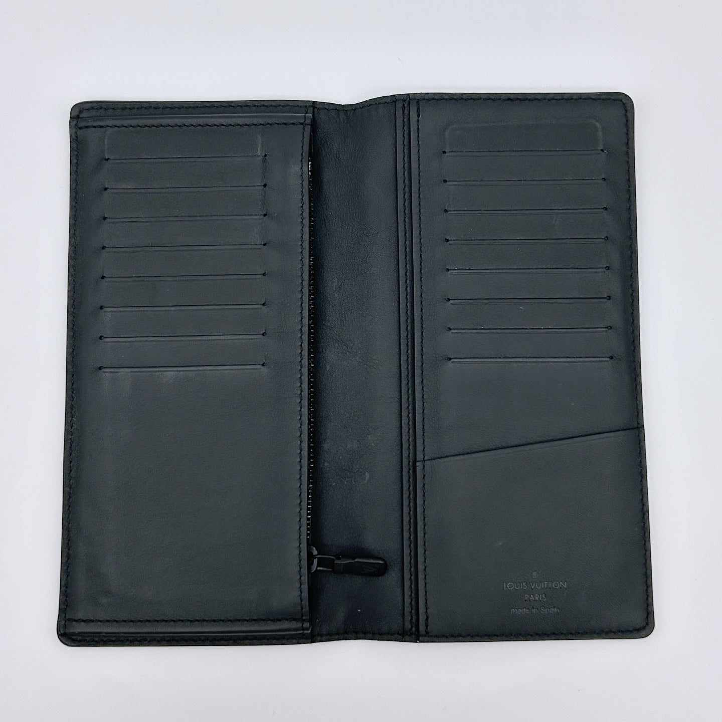 Louis Vuitton Black Monogram Empreinte Leather Long Wallet [Used]