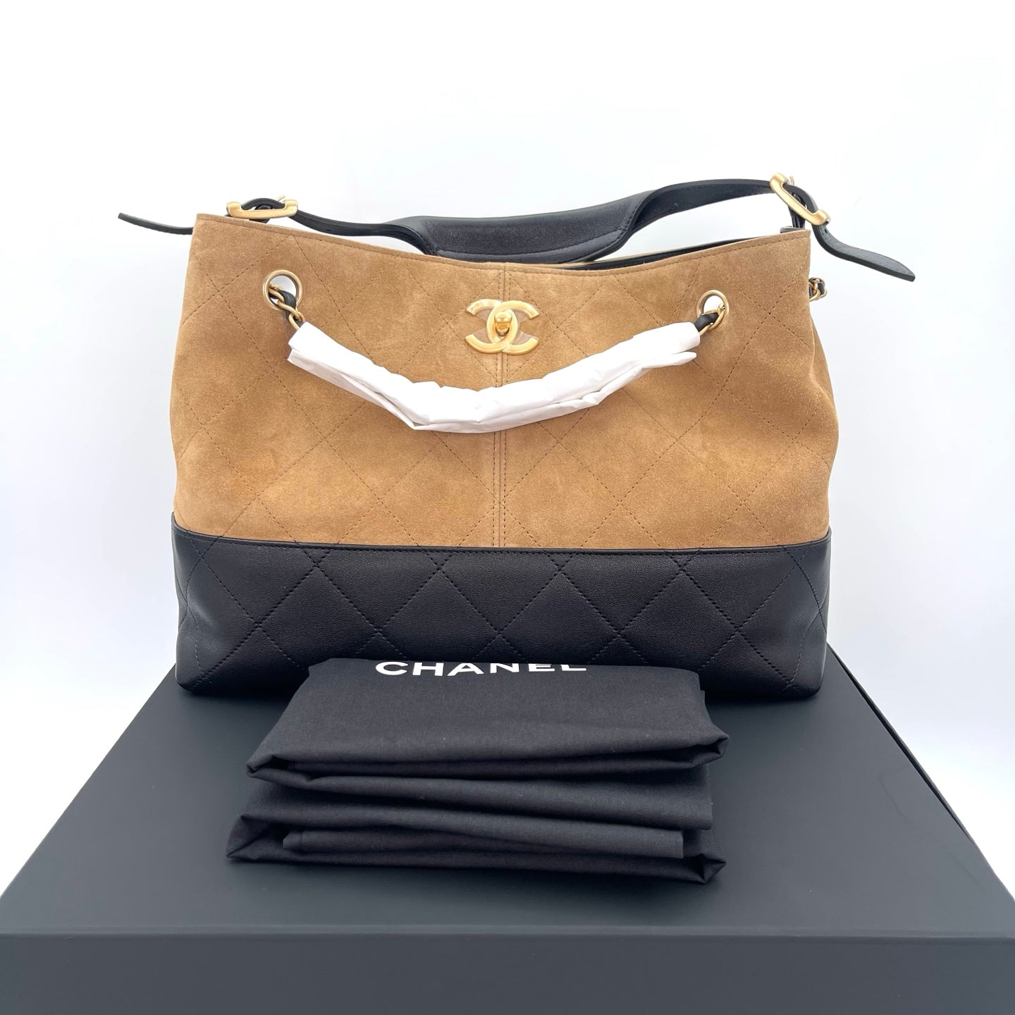 Chanel 25A Suede Hobo 2Way Shoulder Bag [Unused]