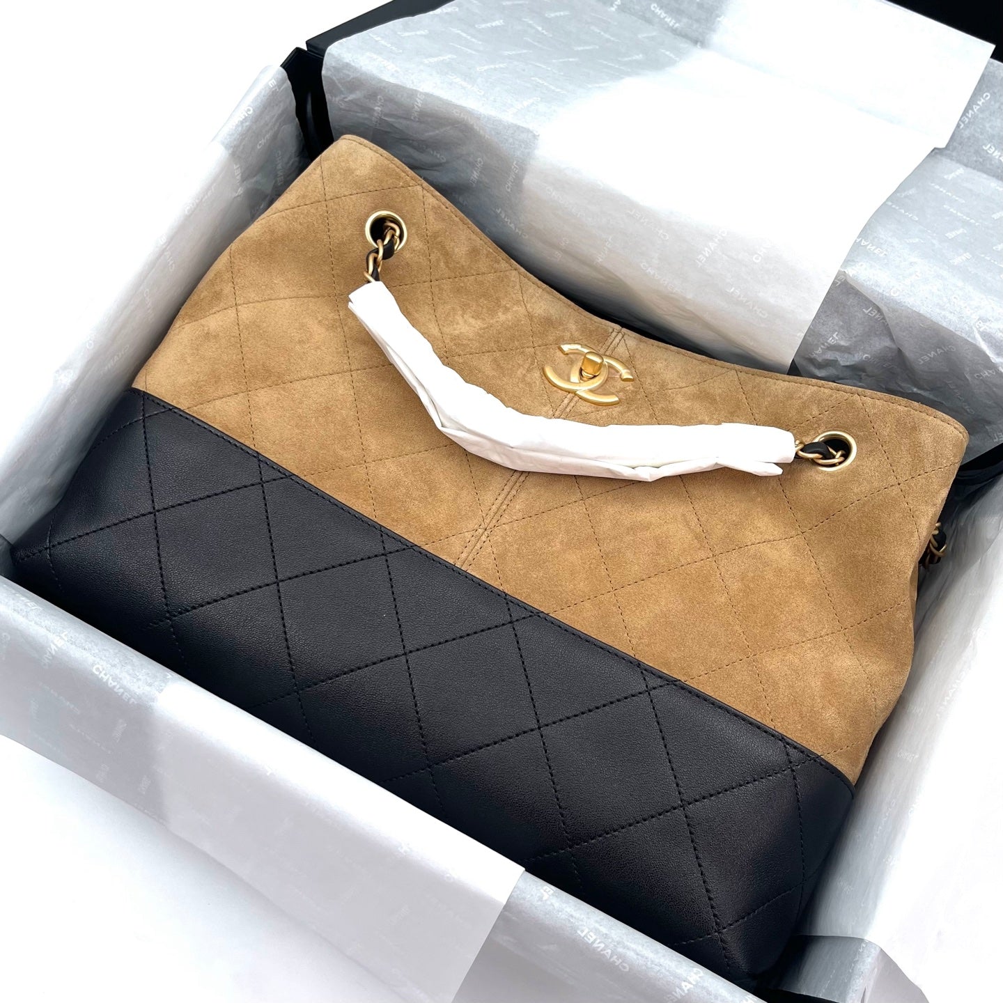 Chanel 25A Suede Hobo 2Way Shoulder Bag [Unused]