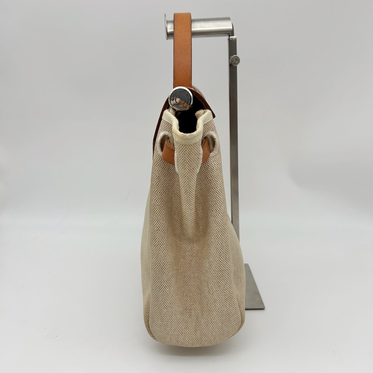 Hermès Herbag PM Beige Canvas with Leather Trim 2Way Bag [Used]