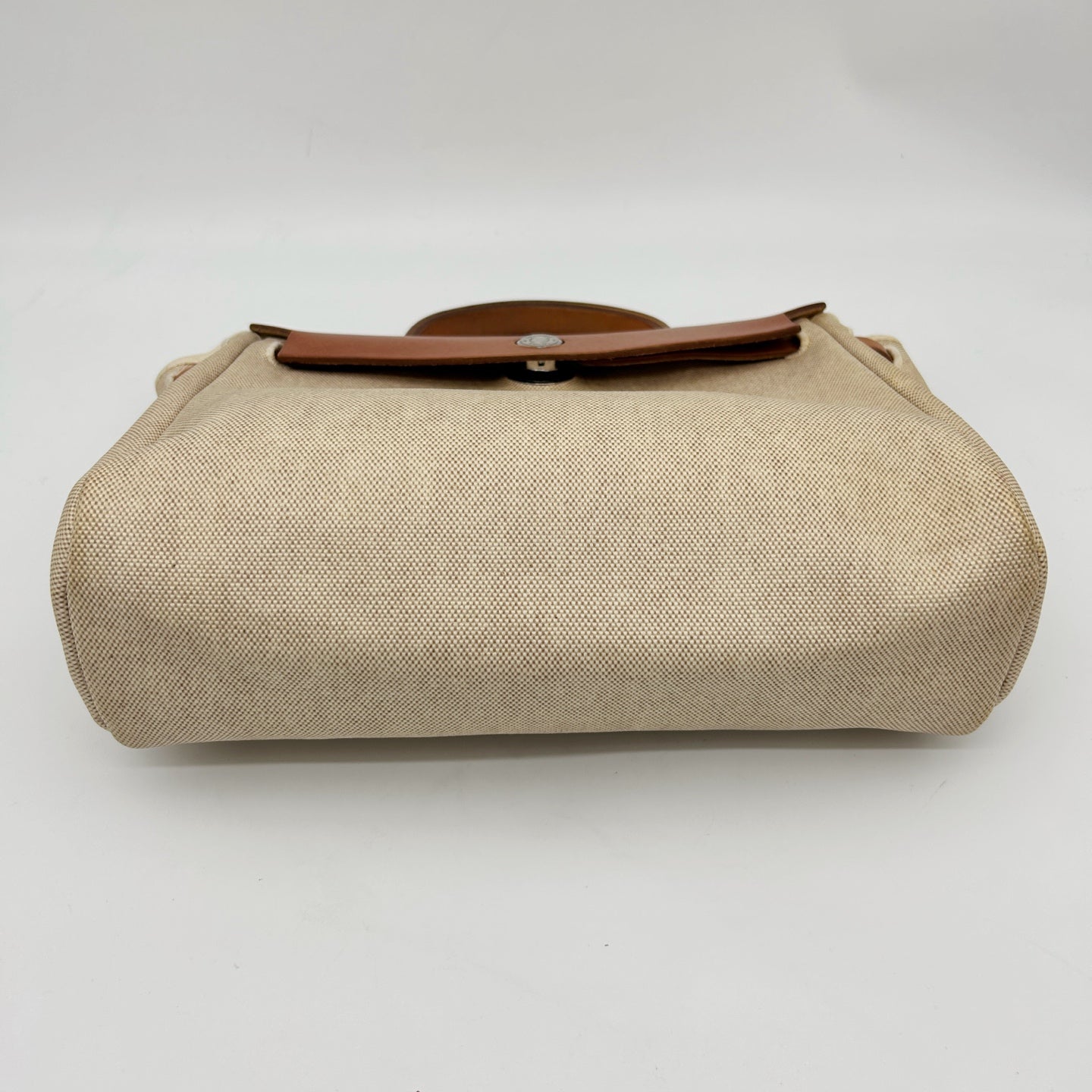 Hermès Herbag PM Beige Canvas with Leather Trim 2Way Bag [Used]