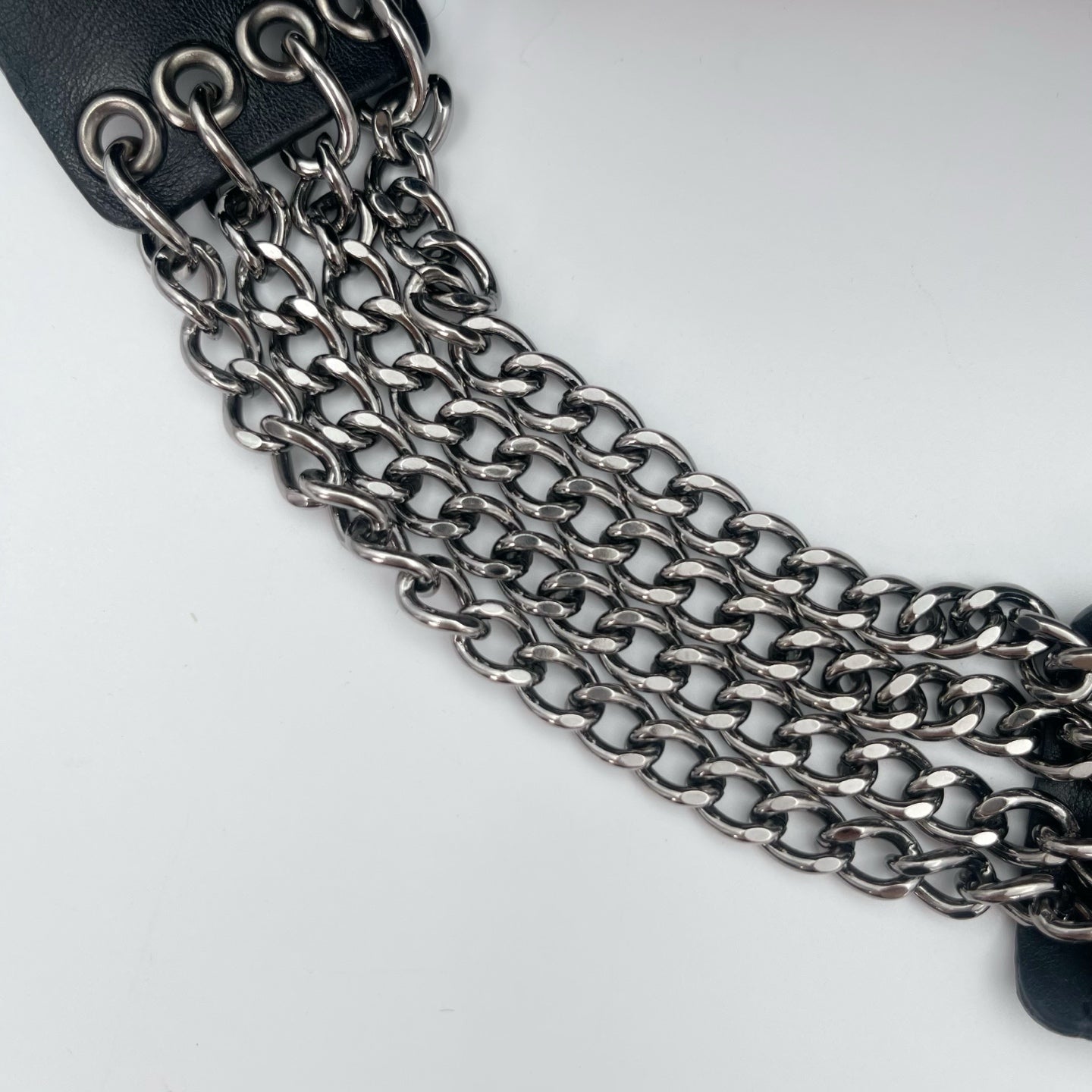 Chanel 2.55 Black & White Floral Tweed Leather Chain Shoulder Bag [Used]