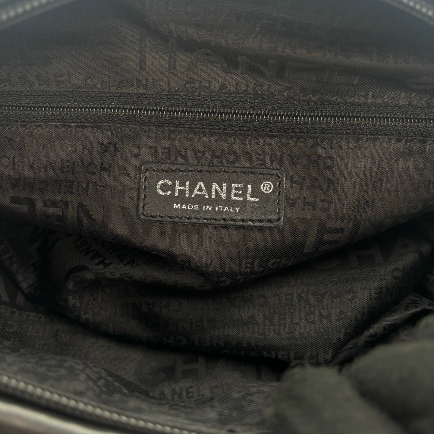 Chanel 2.55 Black & White Floral Tweed Leather Chain Shoulder Bag [Used]