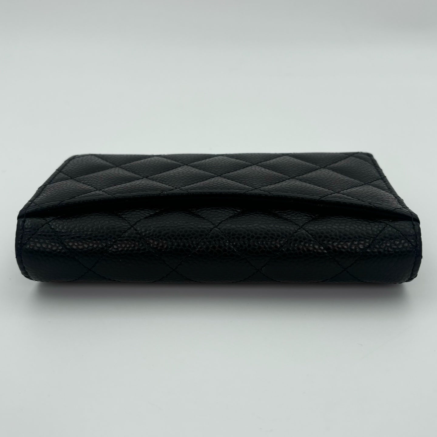 Chanel Classic Flap Black Caviar Leather Medium Wallet [Used]