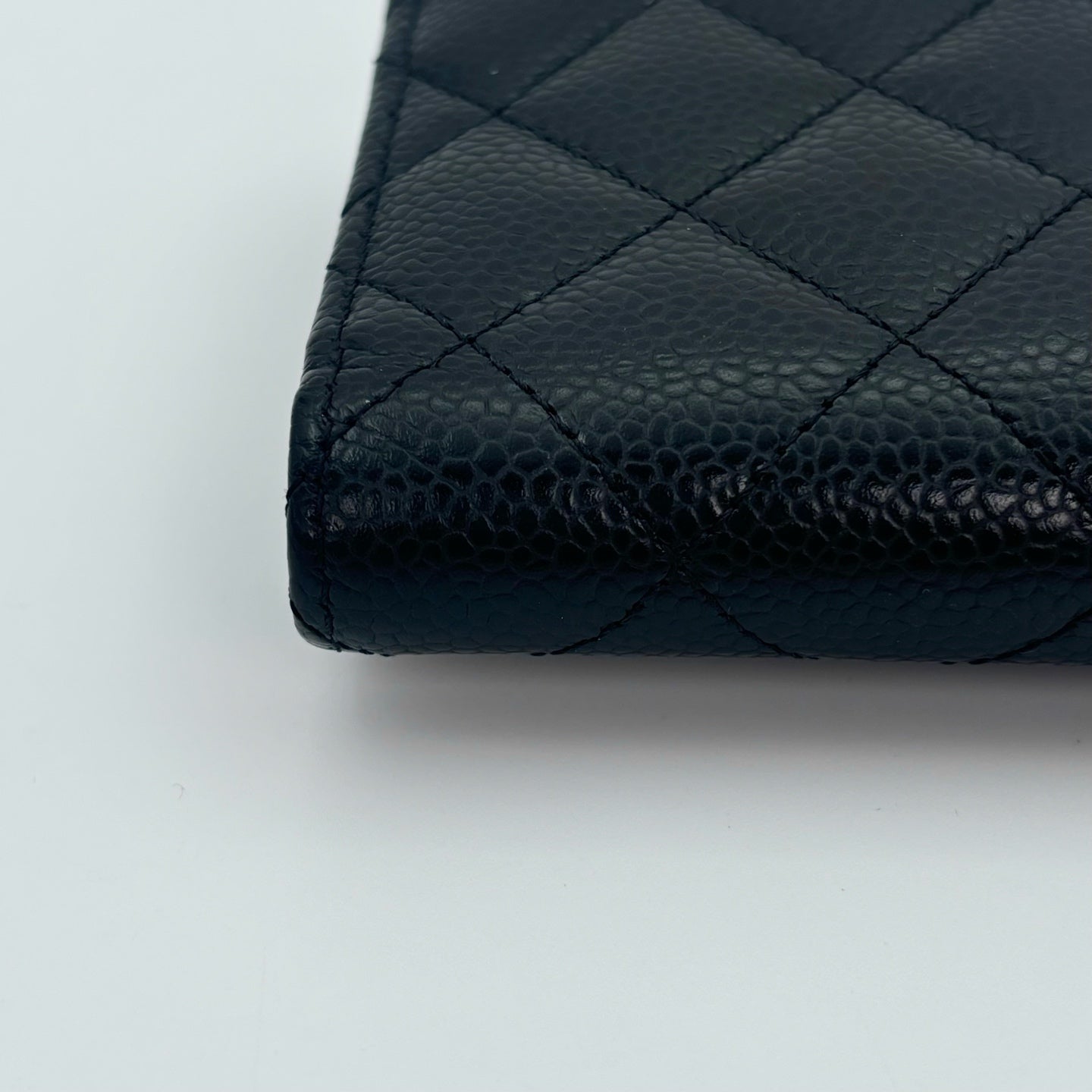 Chanel Classic Flap Black Caviar Leather Medium Wallet [Used]