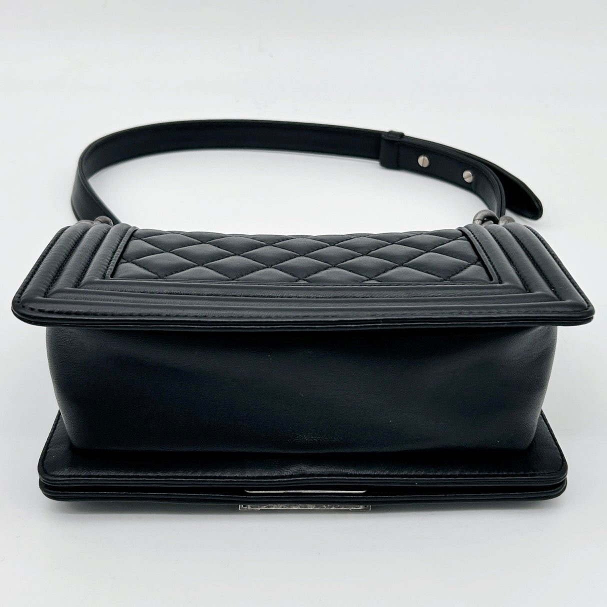 Chanel Black Leboy Small Lambskin Flap Chain Shoulder Bag [Used]