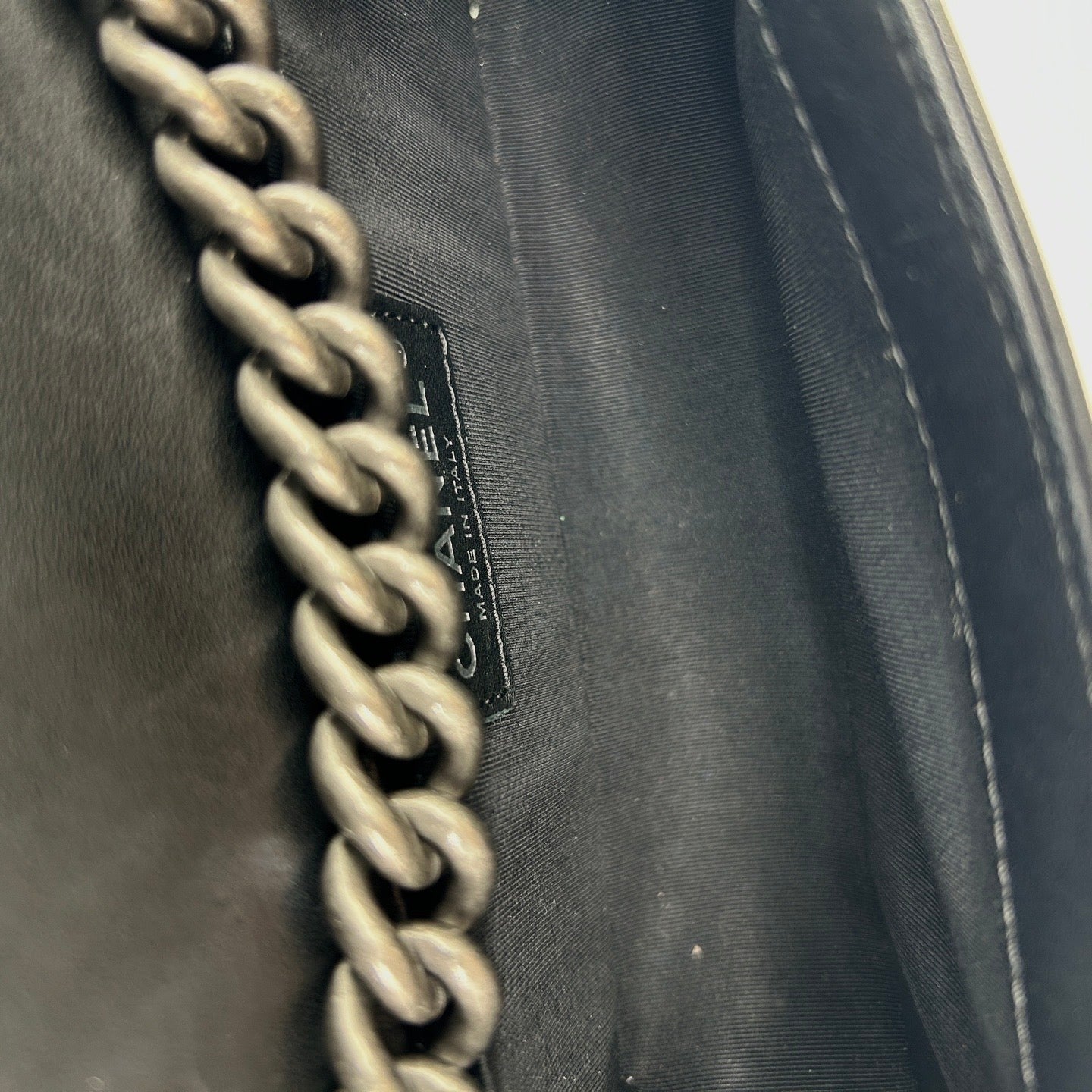 Chanel Black Leboy Small Lambskin Flap Chain Shoulder Bag [Used]