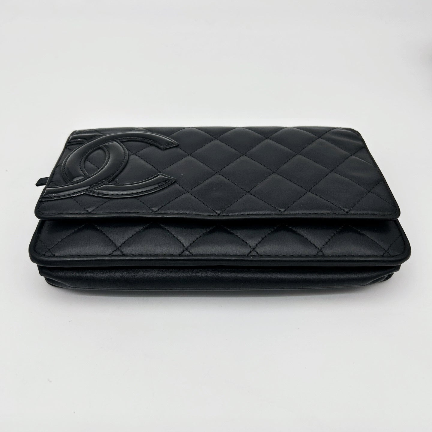 Chanel Black Cambon Quilted WOC Chain Wallet Bag [Used]