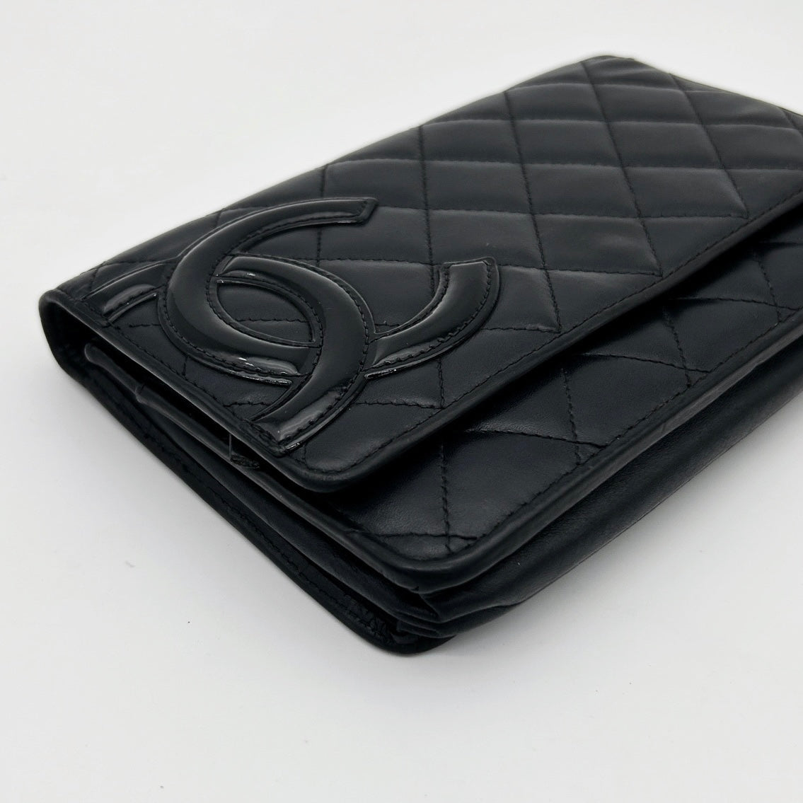 Chanel Black Cambon Quilted WOC Chain Wallet Bag [Used]