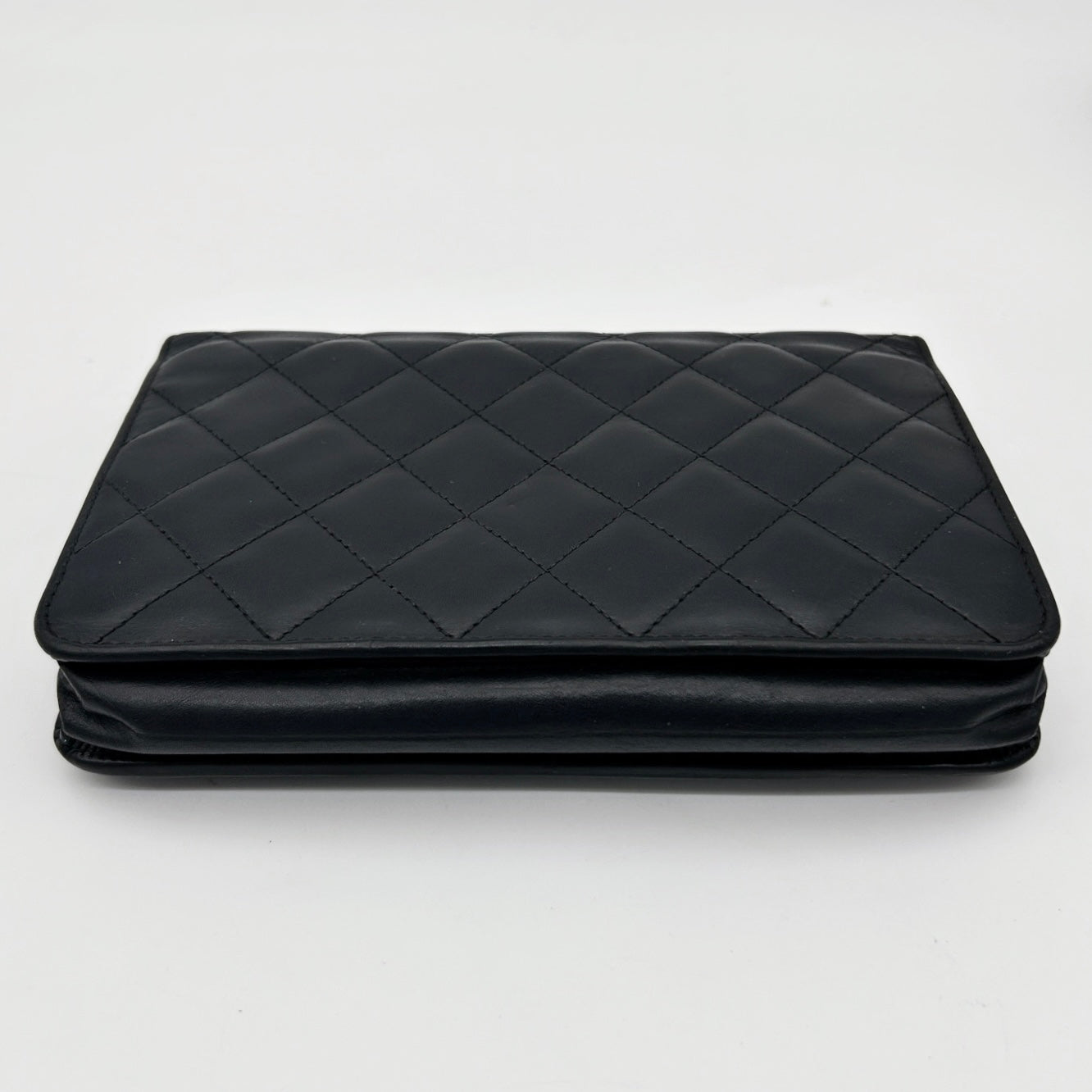 Chanel Black Cambon Quilted WOC Chain Wallet Bag [Used]