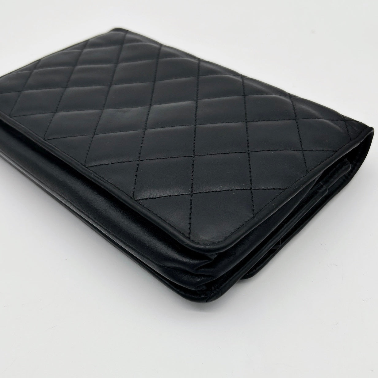 Chanel Black Cambon Quilted WOC Chain Wallet Bag [Used]