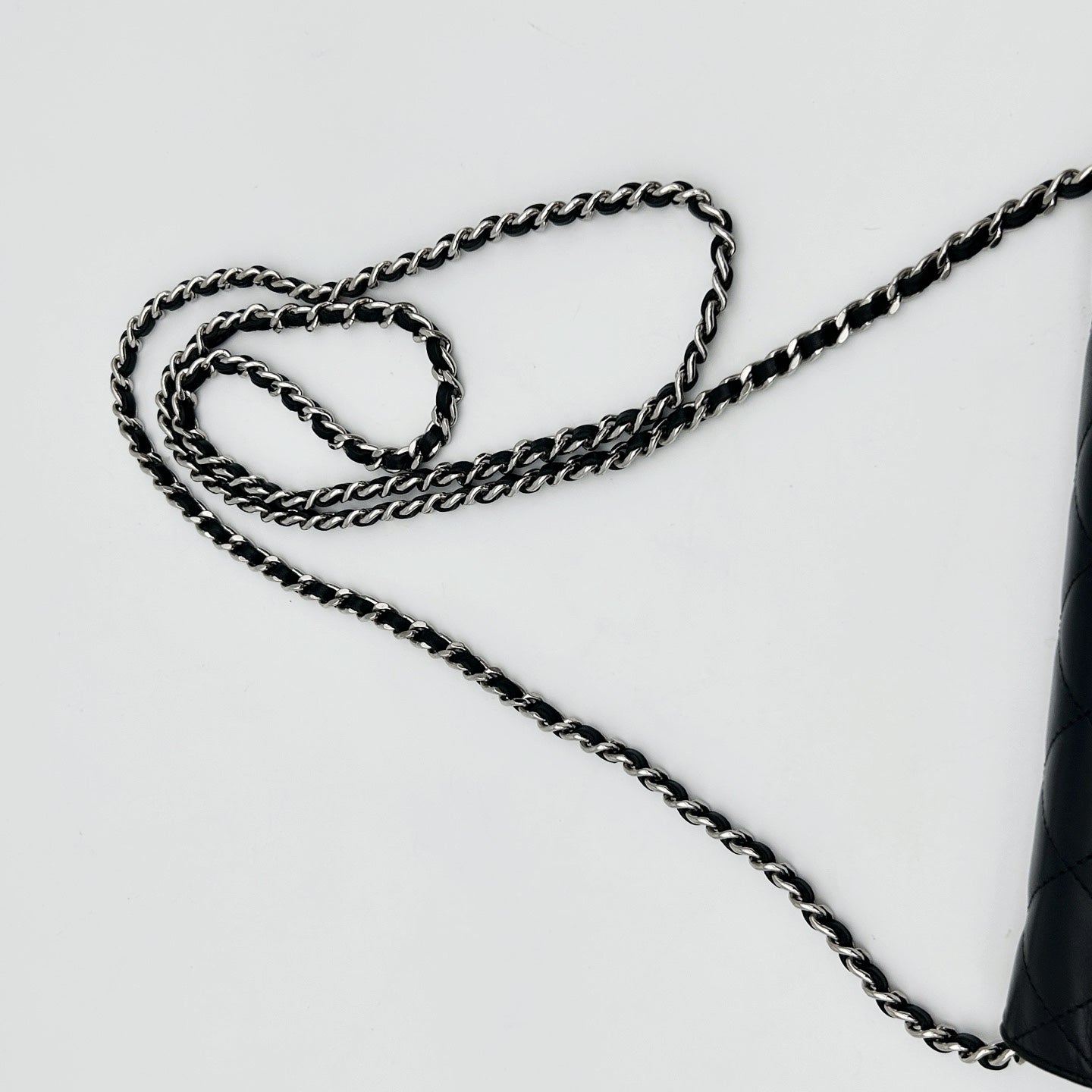 Chanel Black Cambon Quilted WOC Chain Wallet Bag [Used]