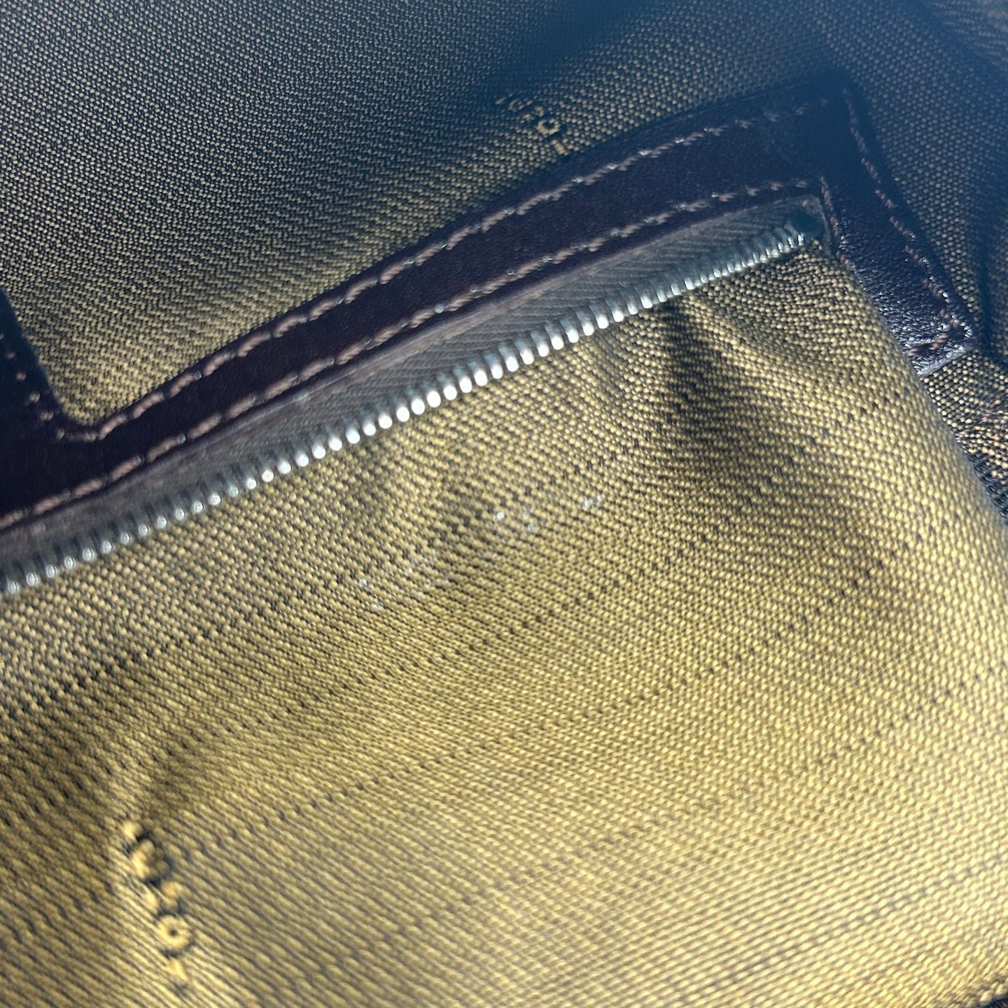 Fendi Brown Zucca Canvas Baguette Shoulder Bag [Used]