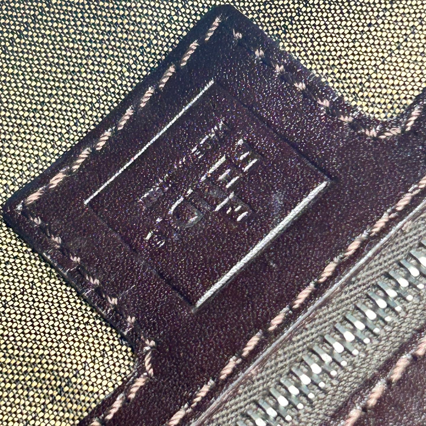 Fendi Brown Zucca Canvas Baguette Shoulder Bag [Used]