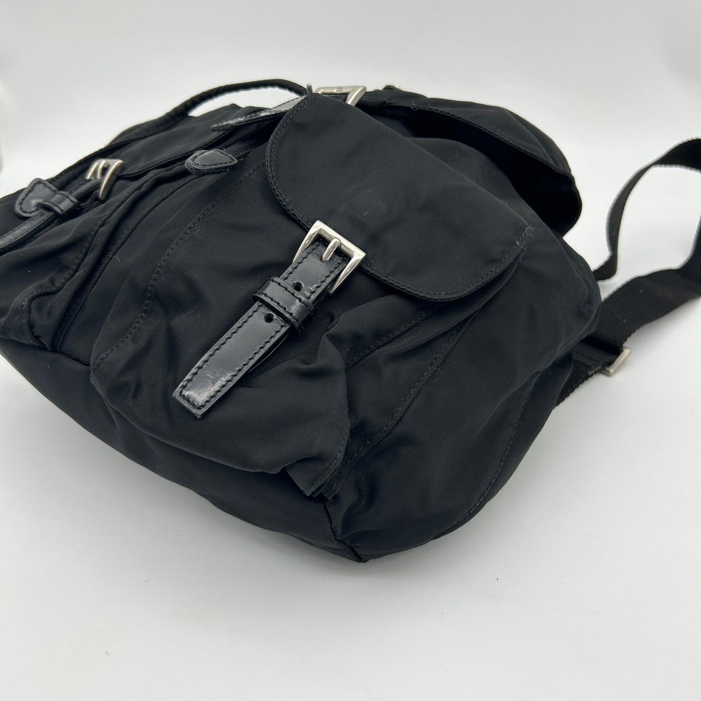 Prada Black Nylon Small Backpack [Used]