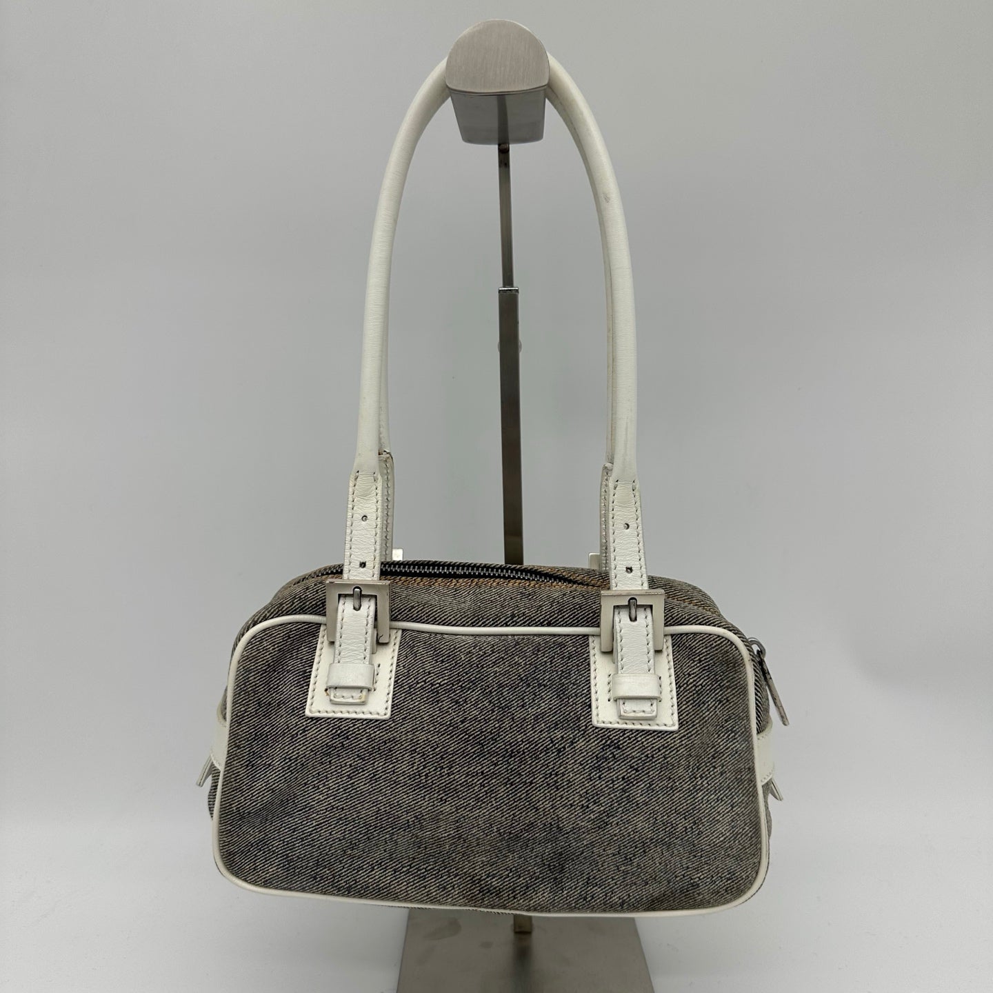Fendi Denim Leather Shoulder Bag [Used]