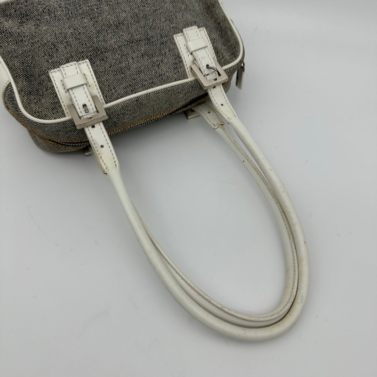 Fendi Denim Leather Shoulder Bag [Used]