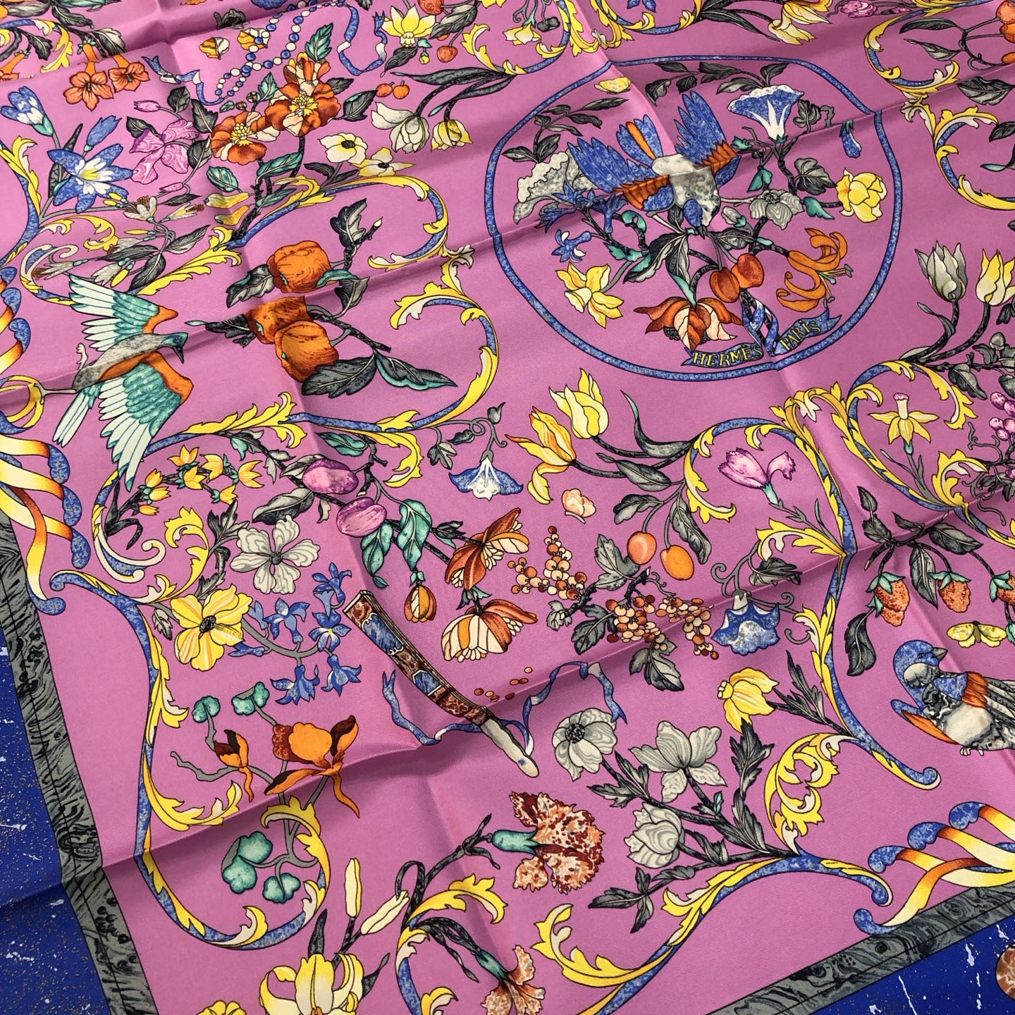 Hermès “Pierres d’Orient et d’Occident” Silk Scarf [Used]