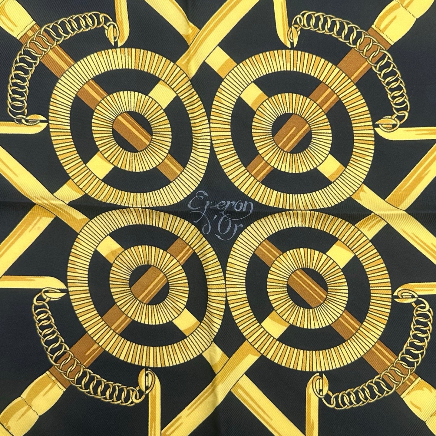 Hermès “Eperon d’Or” Silk Scarf [Used]