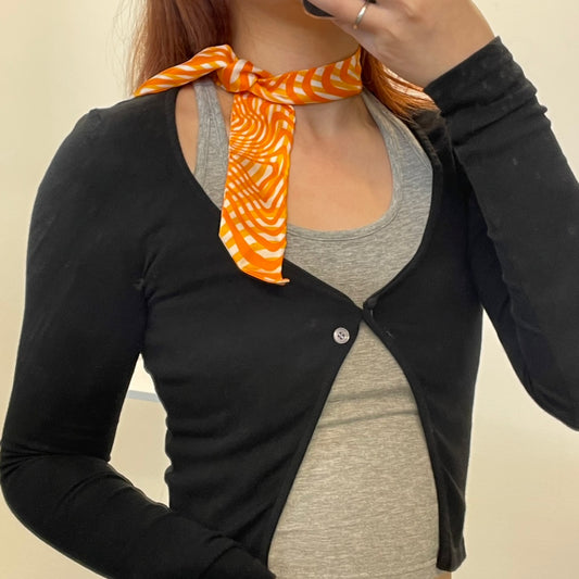 Hermès Orange Silk Twilly [Used]