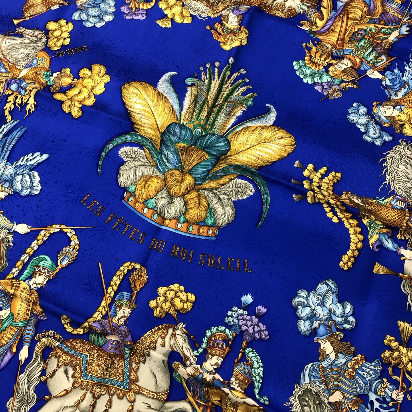 Hermès “Les Fêtes du Roi Soleil” Silk Scarf [Used]