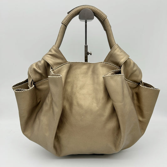 Loewe Aire Nappa Leather Champagne Gold Handbag [Used]