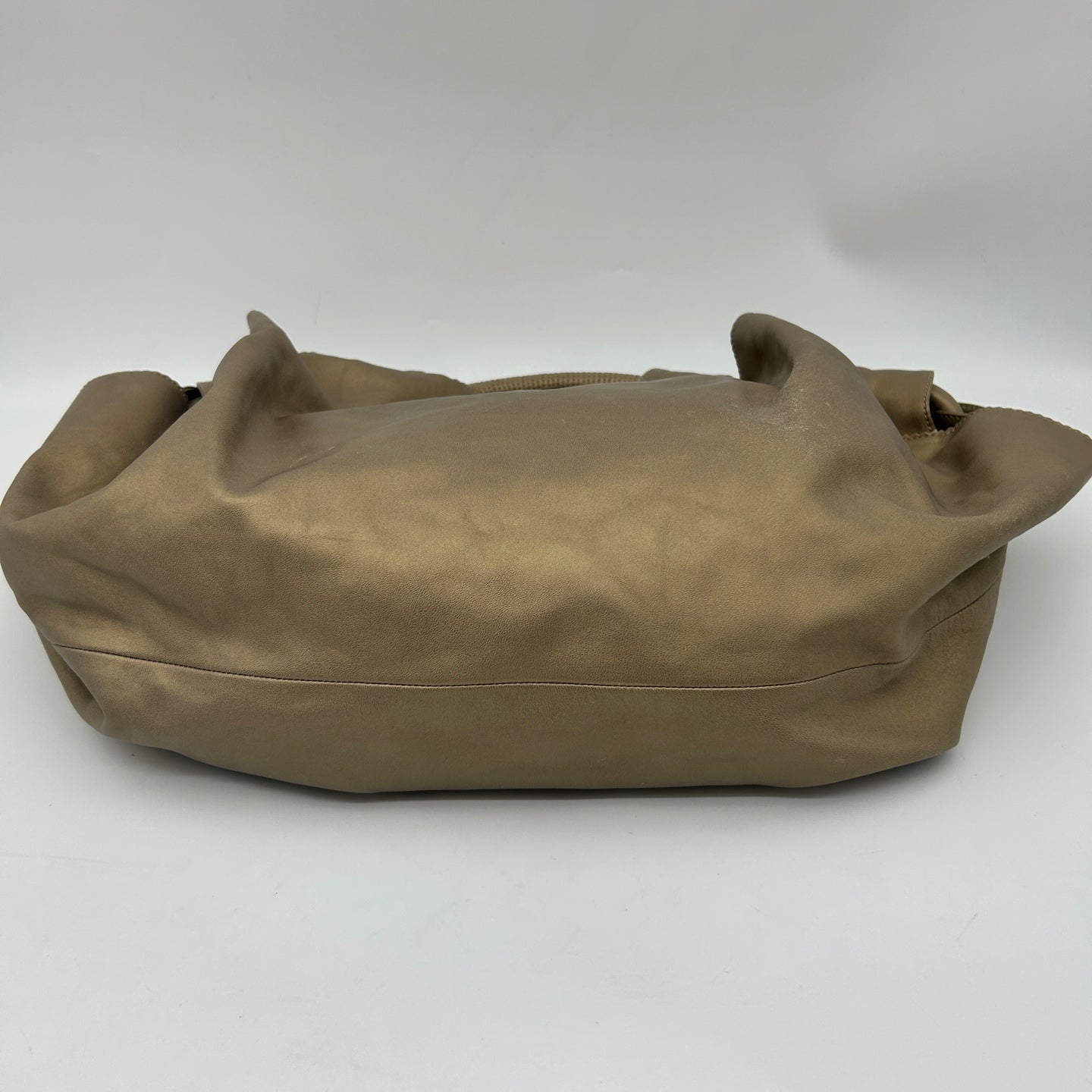 Loewe Aire Nappa Leather Champagne Gold Handbag [Used]