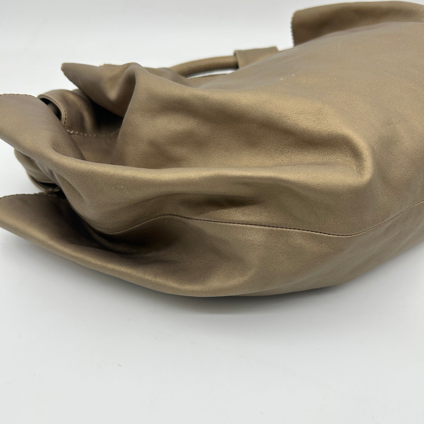 Loewe Aire Nappa Leather Champagne Gold Handbag [Used]