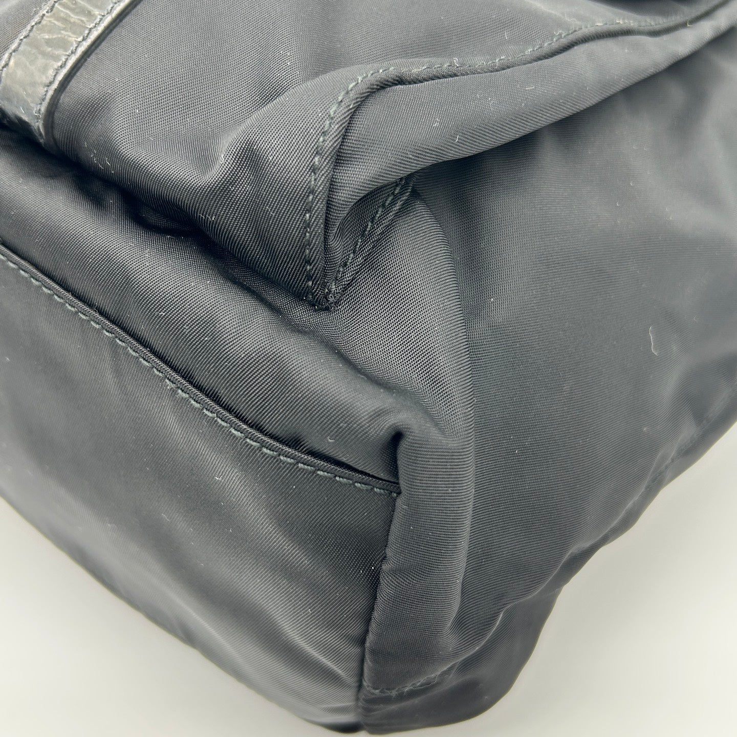 Prada Black Nylon Pocket Tote Handbag [Used]