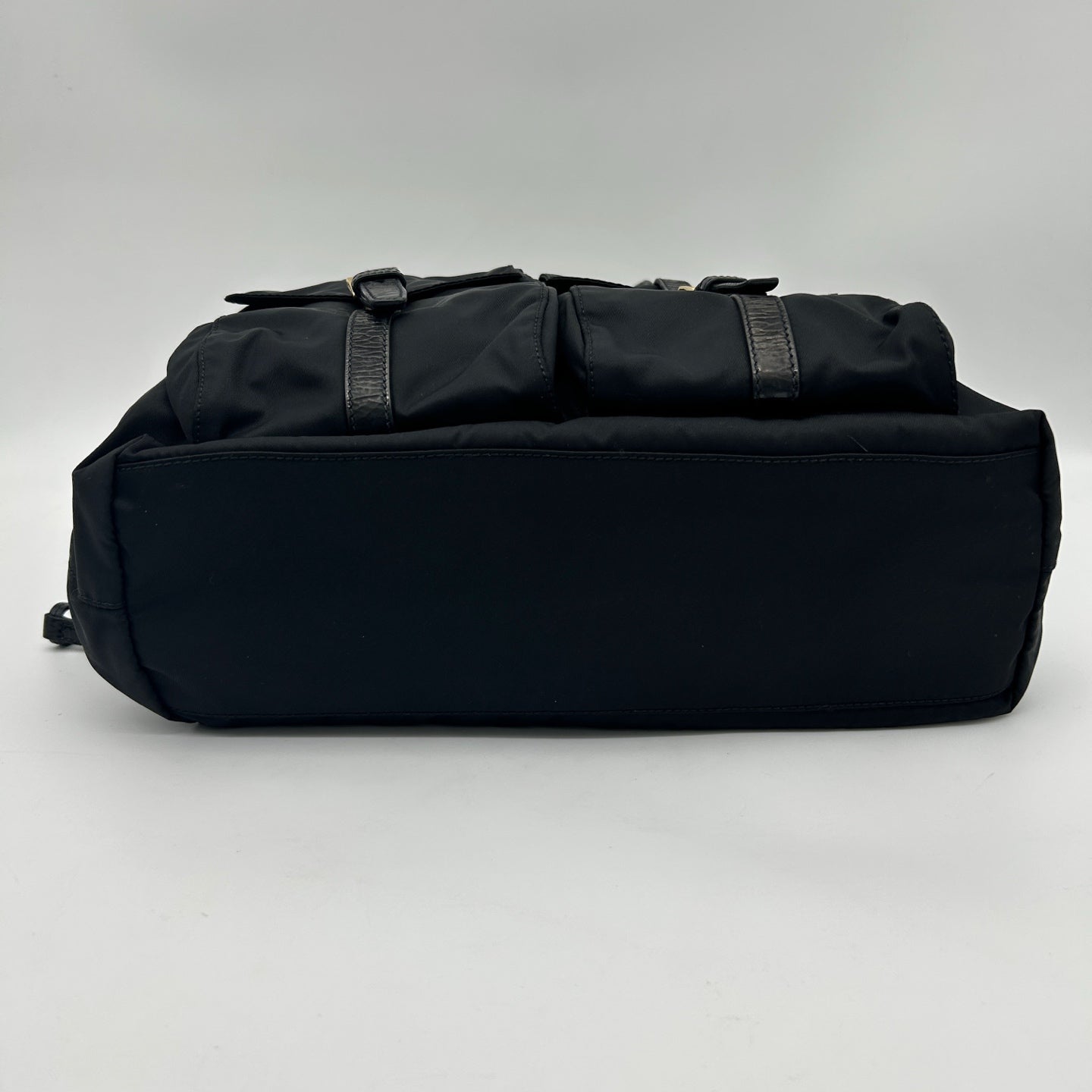 Prada Black Nylon Pocket Tote Handbag [Used]