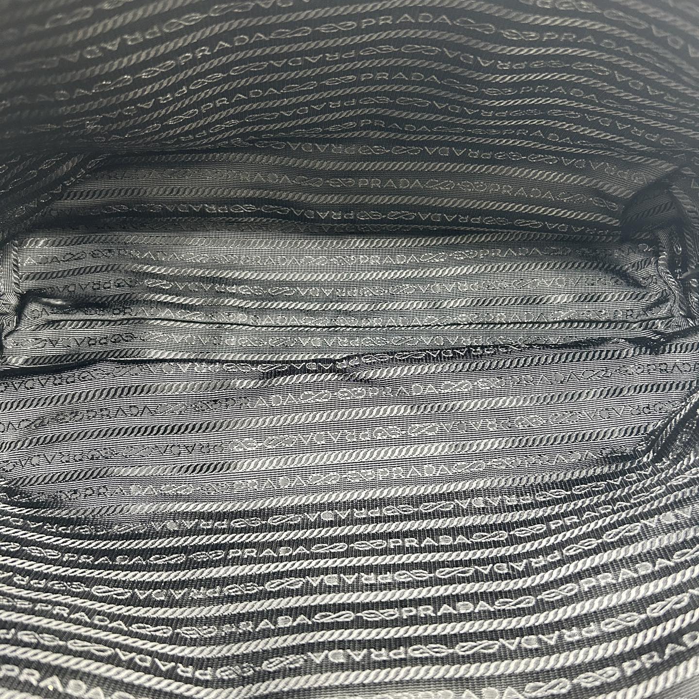 Prada Black Nylon Pocket Tote Handbag [Used]