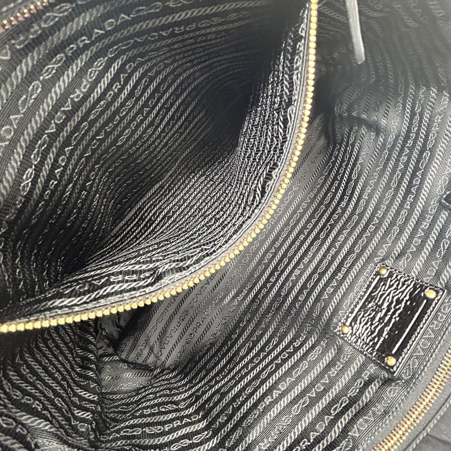 Prada Black Nylon Pocket Tote Handbag [Used]