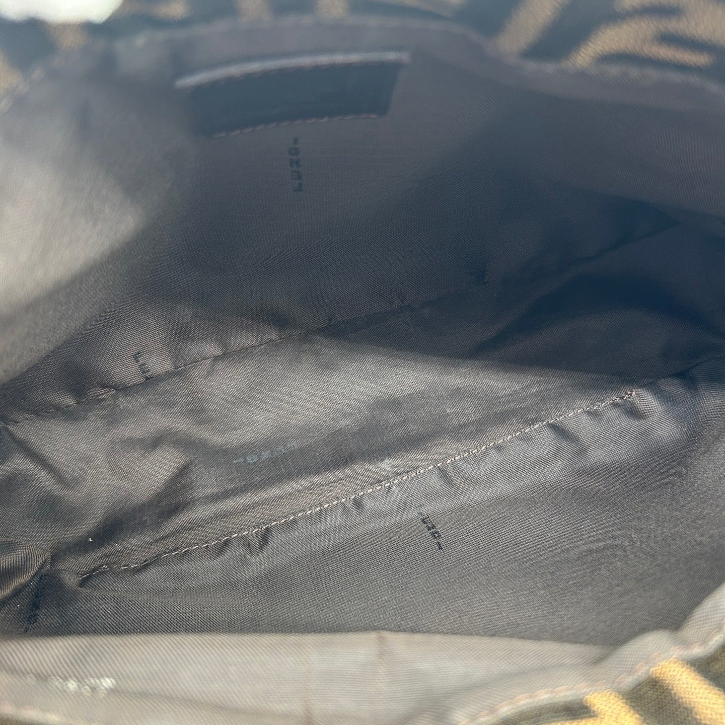 Fendi Brown Zucca Canvas Shoulder Tote Bag [Used]