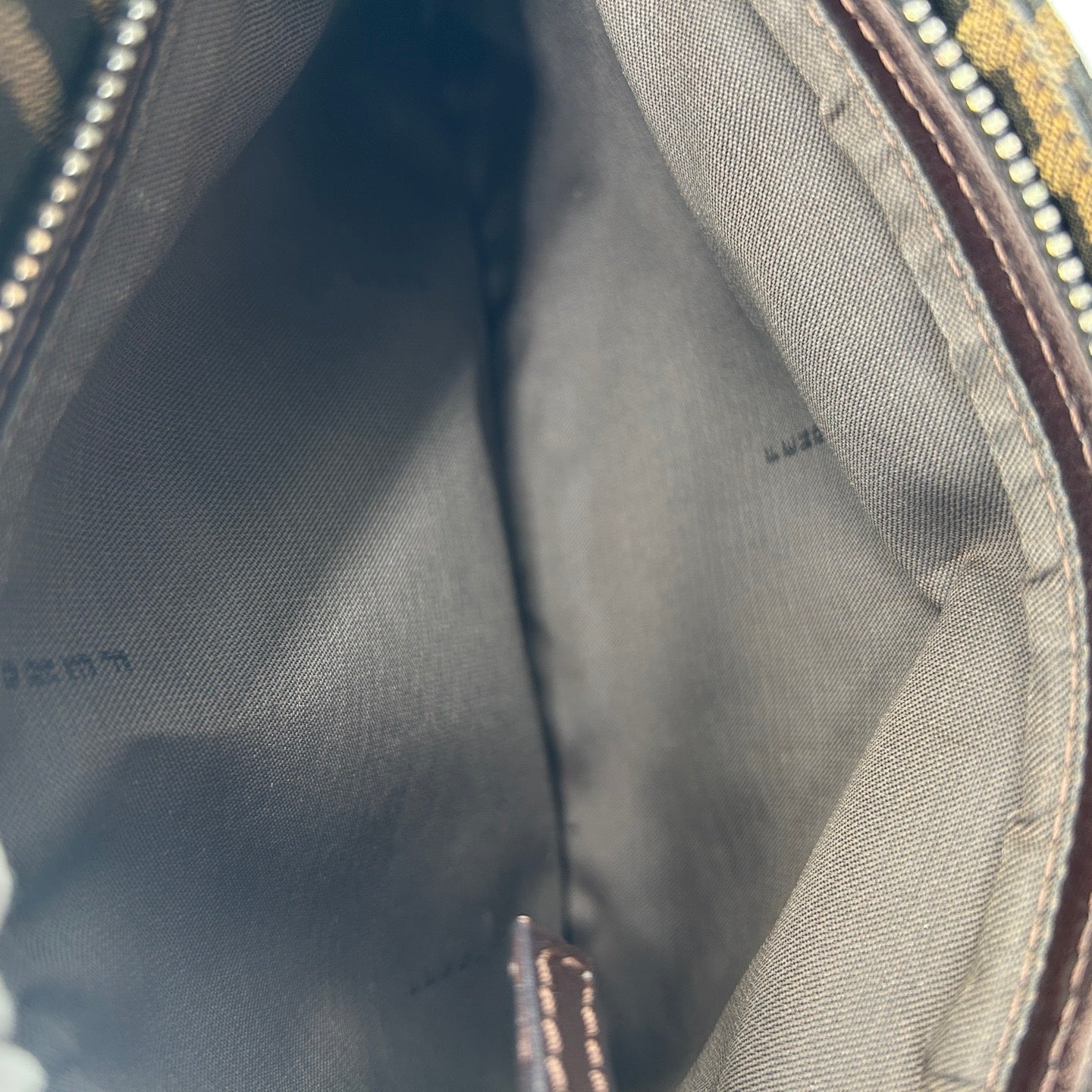 Fendi Brown Zucca Canvas Shoulder Tote Bag [Used]