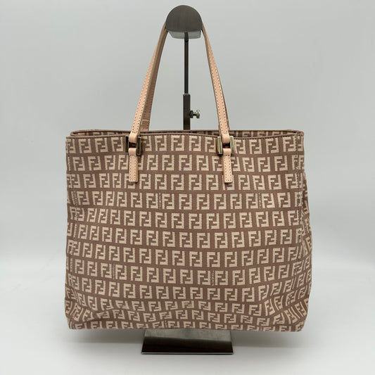 Fendi Pink Zucca Canvas Tote Bag [Used]