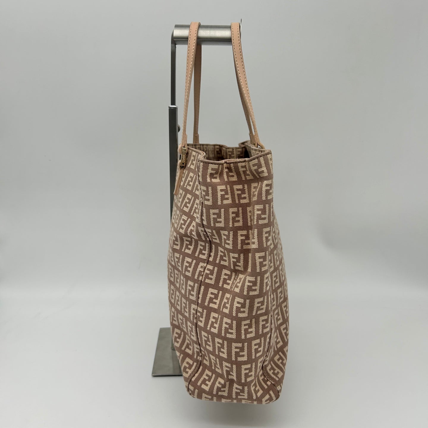 Fendi Pink Zucca Canvas Tote Bag [Used]