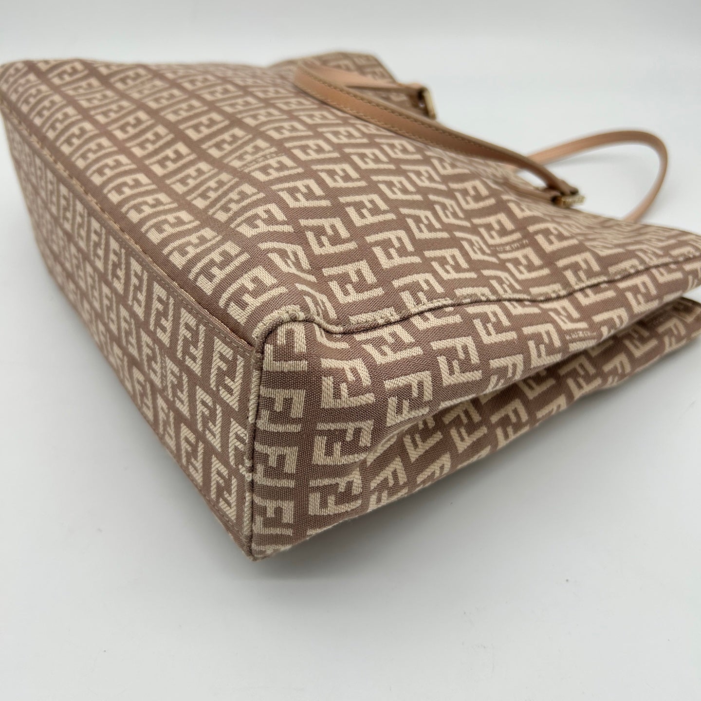 Fendi Pink Zucca Canvas Tote Bag [Used]