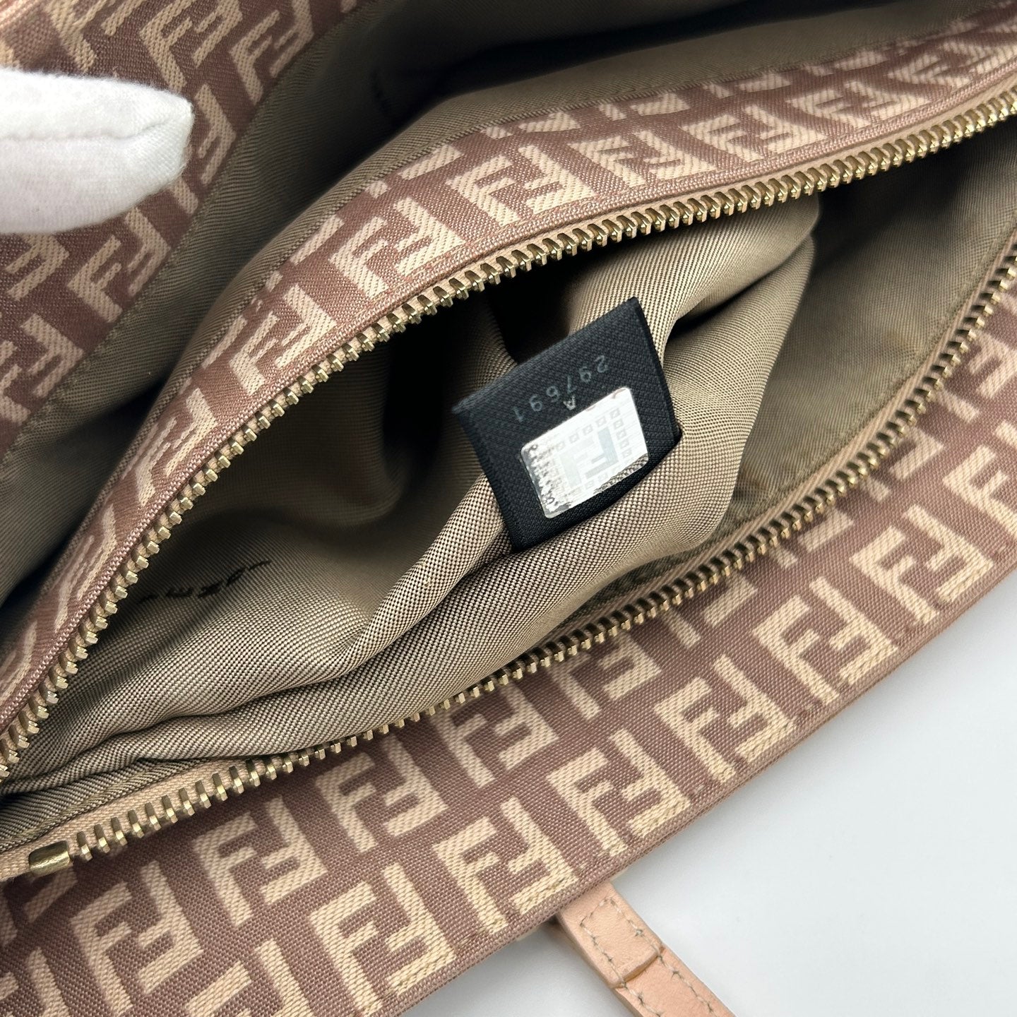 Fendi Pink Zucca Canvas Tote Bag [Used]