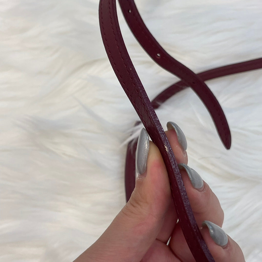 Louis Vuitton Petite Malle Burgundy Monogram Crayon Shinchan Limited Edition Box Bag 18 cm [Used]